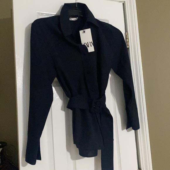 Zara Tops - Zara belted shirt
